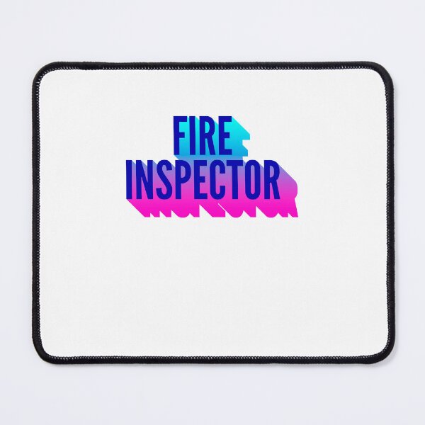 Item preview, Fire inspector With Long Gradient Shadow designed and sold by SVPOD.