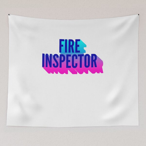 Item preview, Fire inspector With Long Gradient Shadow designed and sold by SVPOD.