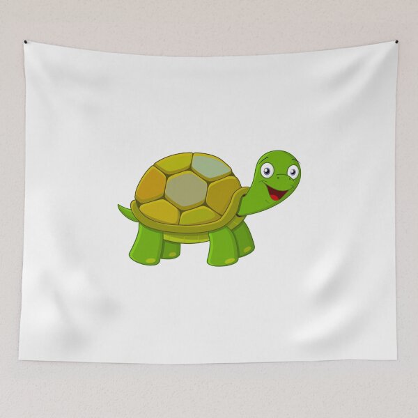 Item preview, Smiling turtle drawing with shell gift ideas designed and sold by DiazTv.