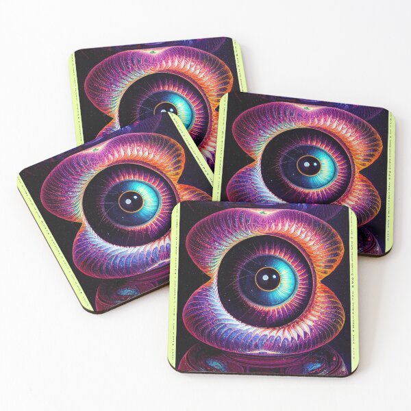 Item preview, Trippy alien eyeball poster designed and sold by EverythingSings.