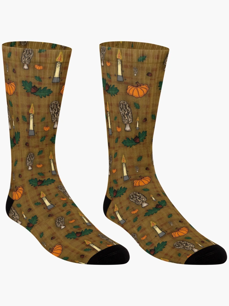 Thumbnail 3 of 5, Socks, Fall Fever designed and sold by RootsofAtlas.