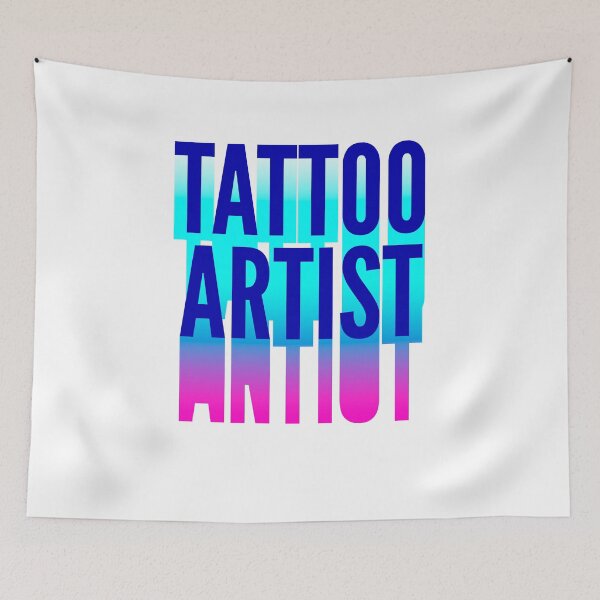 Item preview, Tattoo artist With Long Gradient Shadow designed and sold by SVPOD.