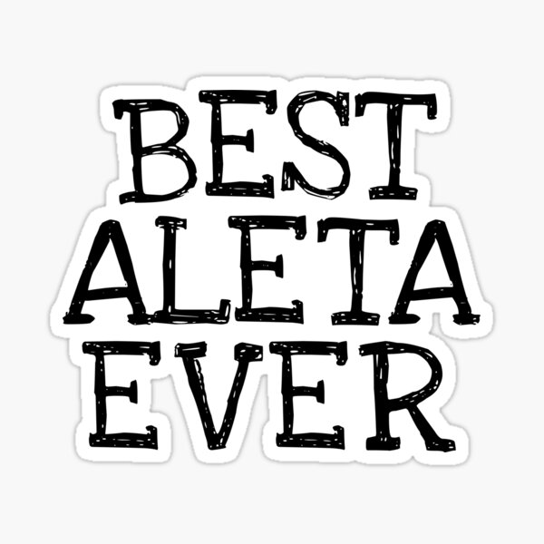 Vista previa del artículo con la obra «El mejor nombre personalizado de Aleta Ever Funny», diseñado y vendido por MariosNydras.