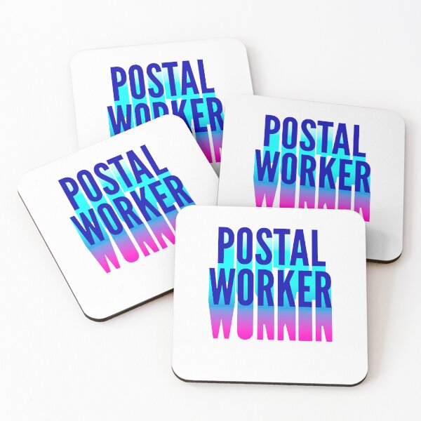Item preview, Postal Worker With Long Gradient Shadow designed and sold by SVPOD.