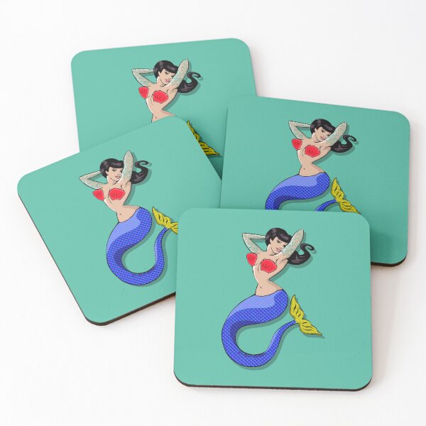Item preview, Tattooed Mermaid w/ Black Hair designed and sold by FanboyMuseum.