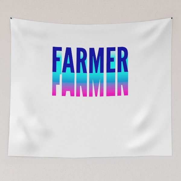 Item preview, Farmer With Long Gradient Shadow designed and sold by SVPOD.