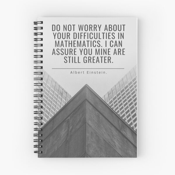 Item preview, Math Notebook, Do not worry about your difficulties in Mathematics designed and sold by Demétrio Creativity.