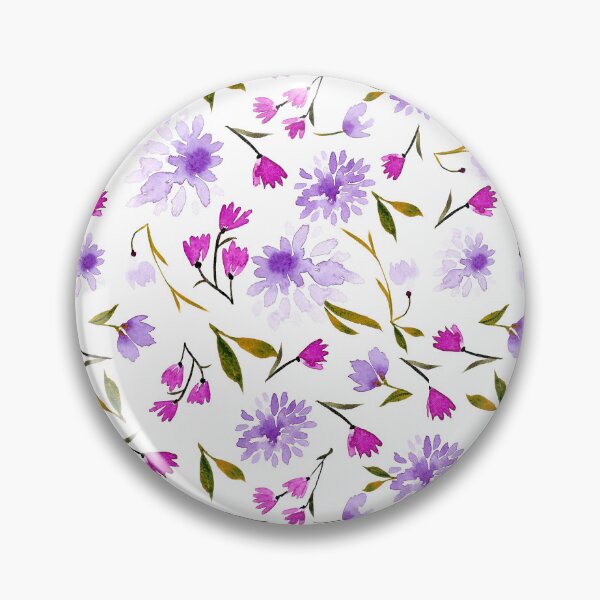 Item preview, Purple Dahlias - Watercolor Art designed and sold by Orly Fuchs Galchen.