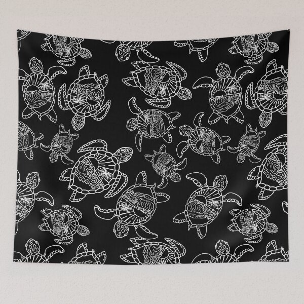 Item preview, Simple White Turtle Pattern designed and sold by sunnthreads.