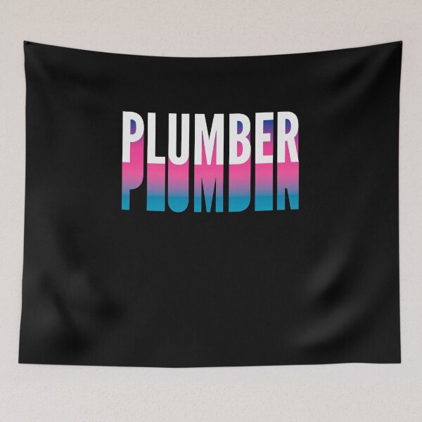 Item preview, Plumber With Long Gradient Shadow designed and sold by SVPOD.