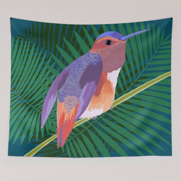 Item preview, Colorful tropical hummingbird designed and sold by Anakathrin.