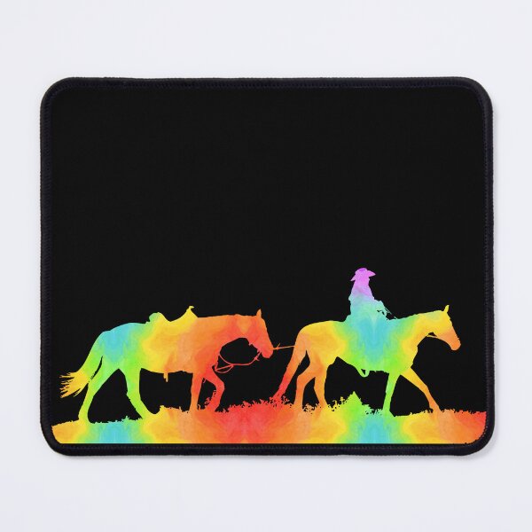 Item preview, Rainbow Western Horses designed and sold by FaithAndForest.