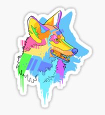 Coloring Outside of the Lines - Coyote Sticker