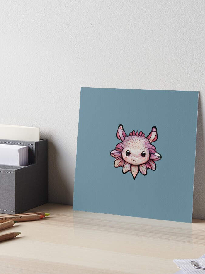 Big-eyed Axolotl and Aztec god of fire and lightning Art Board Print for  Sale by CutePlanetEarth