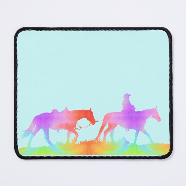 Item preview, More Rainbow Western Horses designed and sold by FaithAndForest.
