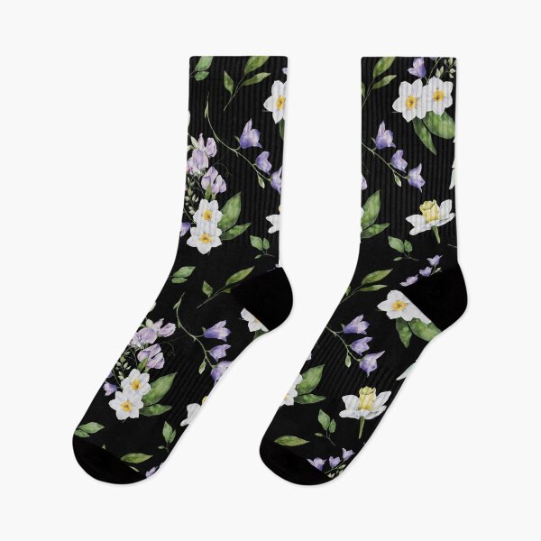 Item preview, Floral Retro Vintage Flowers best for Pillow,bath mats,shower curtain,throw blankets and tapestries designed and sold by Fairies Flower  Garden.