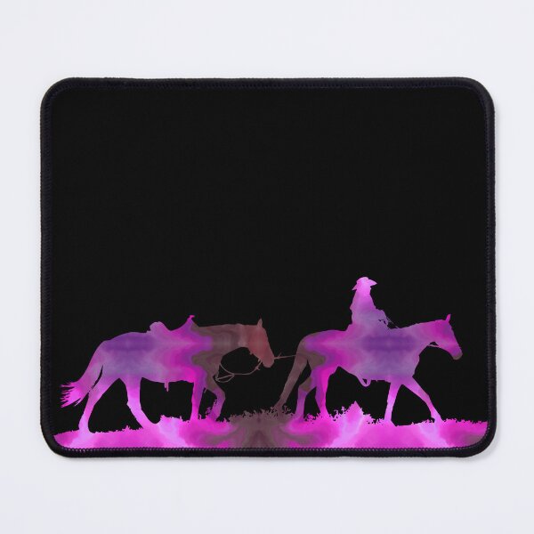Item preview, Dark Pink Galaxy Western Horses designed and sold by FaithAndForest.