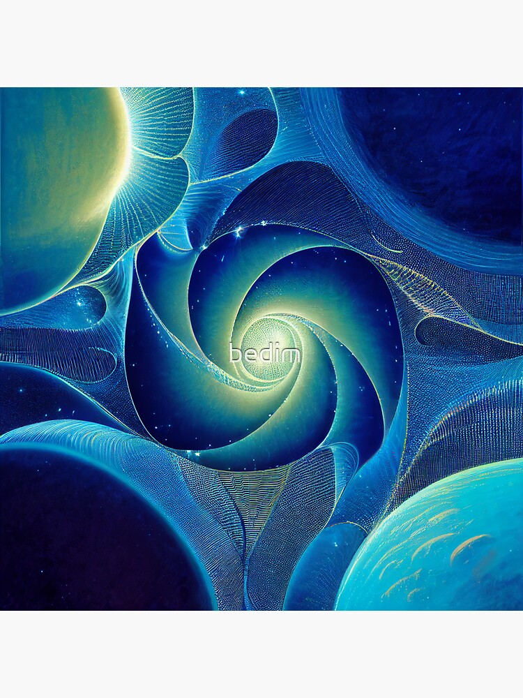 "Fractal Space Dust Spiral" Sticker for Sale by bedim Redbubble