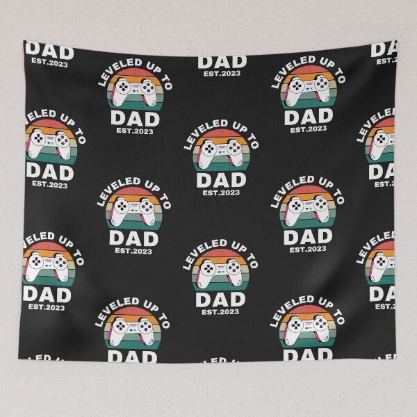 Item preview, leveled up to dad est 2023 designed and sold by Best-Designers.
