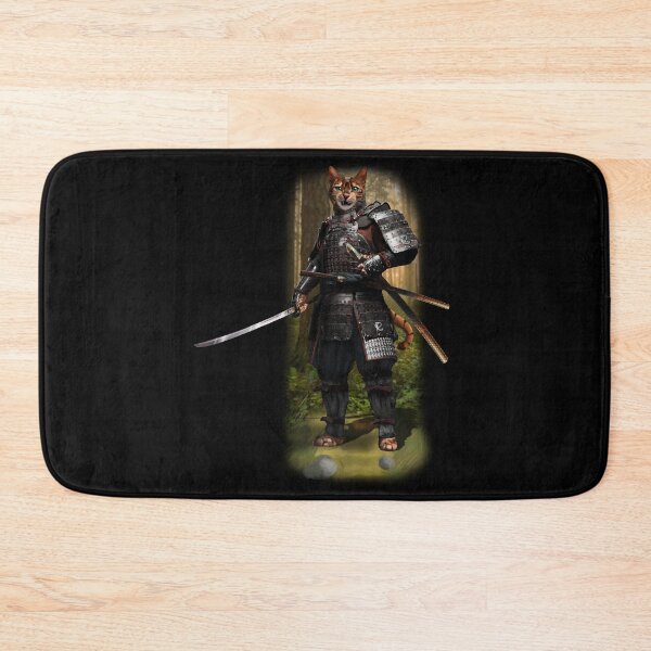 Item preview, Exclusive Hand Drawn Samurai Cat | Samurai Collection Item-2 (Cat) | by Rendigart Studio designed and sold by rendigart.