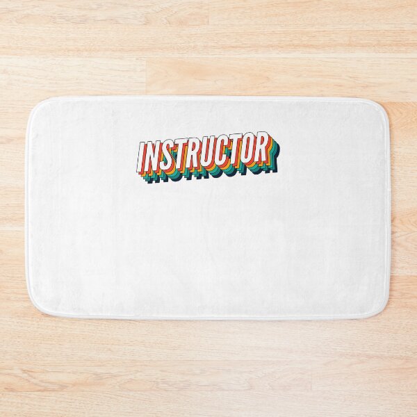 Aperçu de l'œuvre Instructor Retro Vintage Label pour le meilleur instructeur créée et vendue par SVPOD.