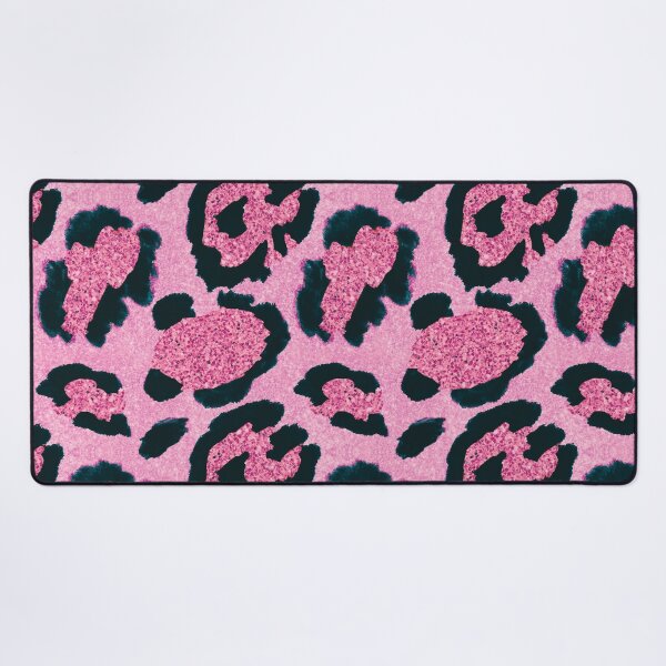Item preview, Candy Pink Glitter Leopard Print Pattern designed and sold by HappyLifeCreate.