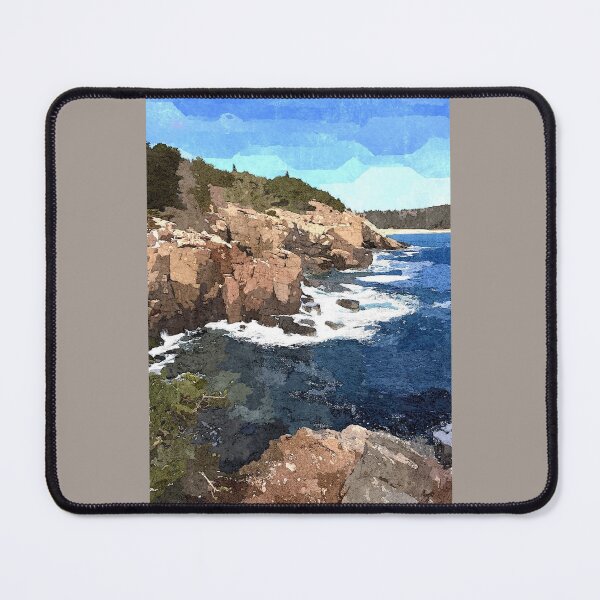 Item preview, Acadia National Park Watercolor Otter Cliffs designed and sold by jjomally1.