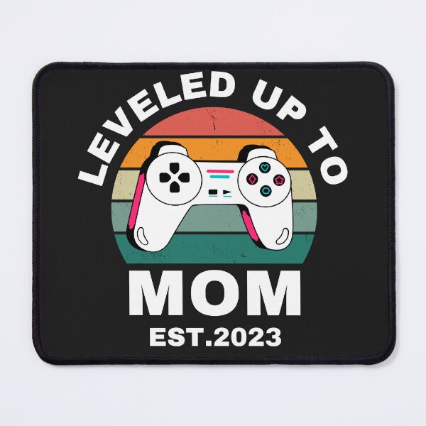 Item preview, leveled up to mom est 2023 designed and sold by Best-Designers.