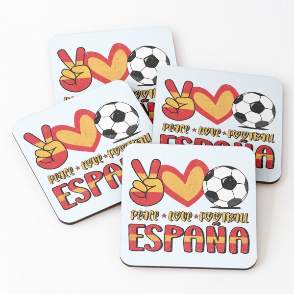 Item preview, Spain Peace Love Football designed and sold by Numero14.
