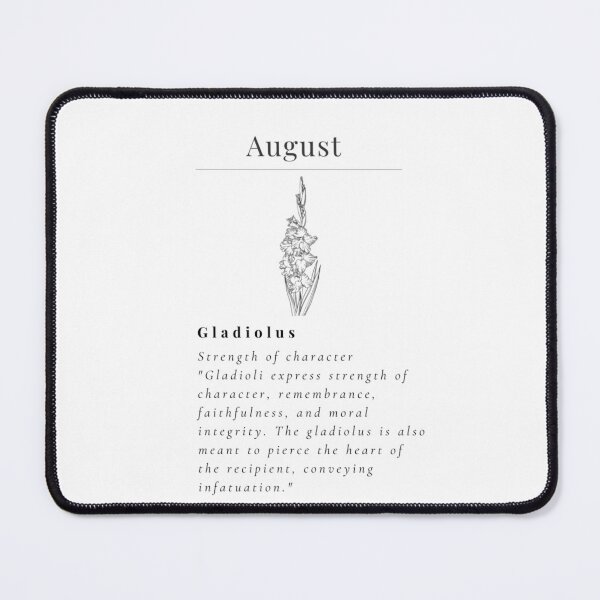 Item preview, Minimalistic Birth flower August Gladiolus flower meaning Strength designed and sold by StarsRainDown.