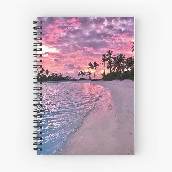 Item preview, Beach Sunset, Tropical Beach, Tropical Sunset, Calm Beach, Pink Sunset, Purple Sunset, Palm Trees, Carribean Beach, Island Sunset, Island Beach,  designed and sold by Nostrathomas66.