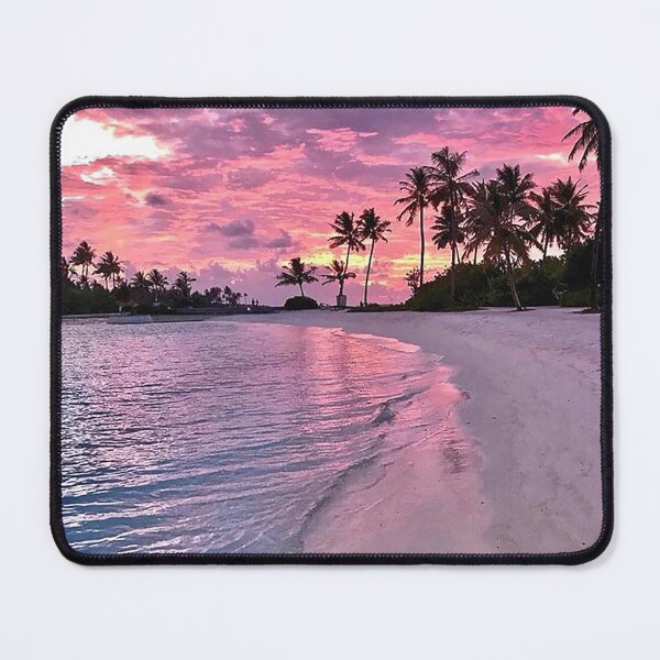 Item preview, Beach Sunset, Tropical Beach, Tropical Sunset, Calm Beach, Pink Sunset, Purple Sunset, Palm Trees, Carribean Beach, Island Sunset, Island Beach,  designed and sold by Nostrathomas66.
