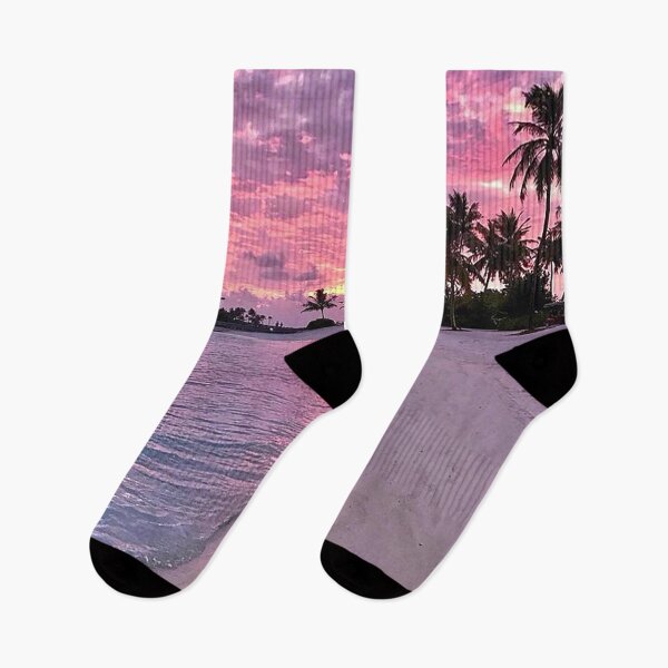 Item preview, Beach Sunset, Tropical Beach, Tropical Sunset, Calm Beach, Pink Sunset, Purple Sunset, Palm Trees, Carribean Beach, Island Sunset, Island Beach,  designed and sold by Nostrathomas66.