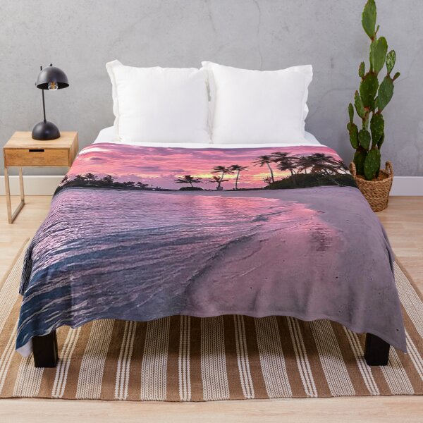 Item preview, Beach Sunset, Tropical Beach, Tropical Sunset, Calm Beach, Pink Sunset, Purple Sunset, Palm Trees, Carribean Beach, Island Sunset, Island Beach,  designed and sold by Nostrathomas66.