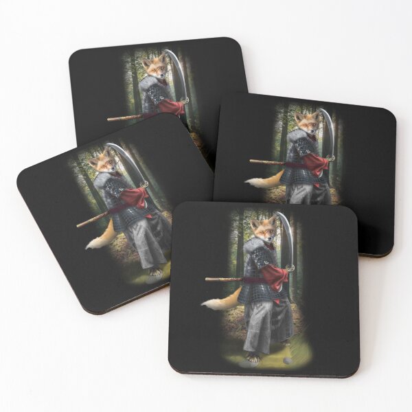 Item preview, Exclusive Hand Drawn Samurai Fox | Samurai Collection Item-5 (Fox) | by Rendigart Studio designed and sold by rendigart.