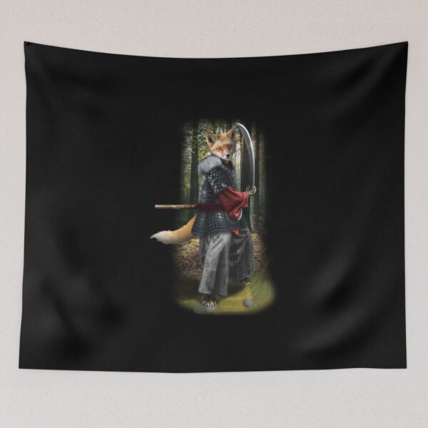 Item preview, Exclusive Hand Drawn Samurai Fox | Samurai Collection Item-5 (Fox) | by Rendigart Studio designed and sold by rendigart.