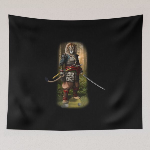 Item preview, Exclusive Hand Drawn Samurai Lion | Samurai Collection Item-7 (Lion) | by Rendigart Studio designed and sold by rendigart.