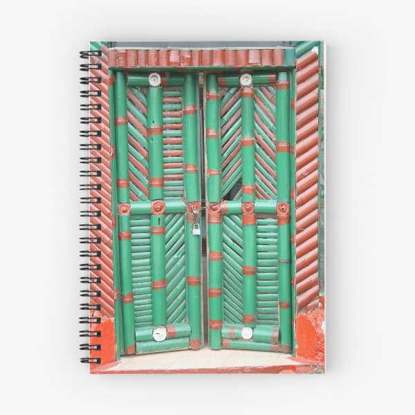 Item preview, Green and Brown Bamboo Door designed and sold by rhamm.