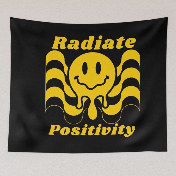 Item preview, Radiate Positivity Cute Melting Smiley With Positivity And Quote  designed and sold by Artistusha.