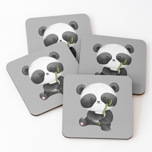 Item preview, Panda bear and bamboo leaves baby nursery pattern, decor kids room designed and sold by portrait4you.