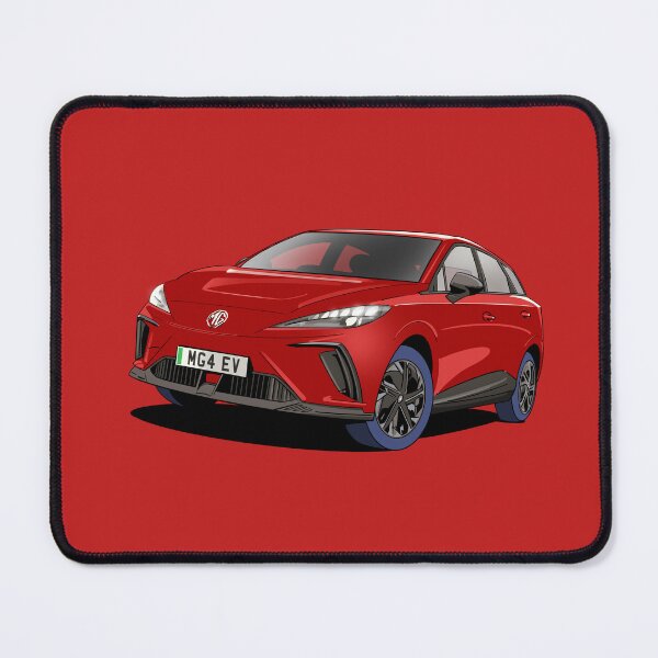 Item preview, MG4 EV in Dynamic Red designed and sold by Webazoot Industries - Car Art.