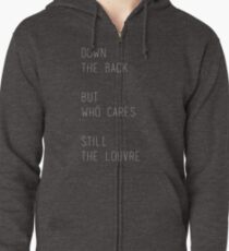Sudadera con capucha y cremallera Letras de canciones de The Louvre Lorde