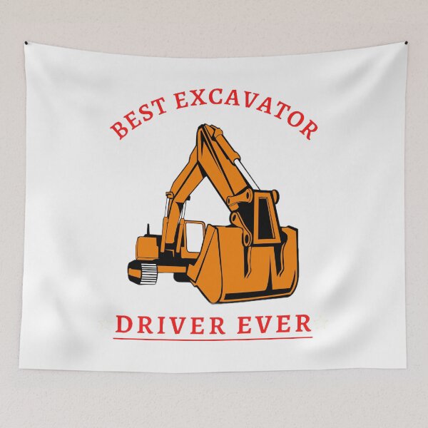 Item preview, best excavator driver ever, Construction Worker Gift, I'll Be In My Office designed and sold by Trucker10.