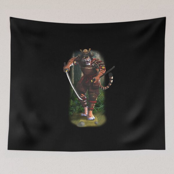 Item preview, Exclusive Hand Drawn Samurai Tiger | Samurai Collection Item-13 (Tiger) | by Rendigart Studio designed and sold by rendigart.