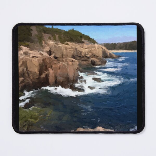 Item preview, Acadia National Park Otter Cliffs Oil Painting designed and sold by jjomally1.