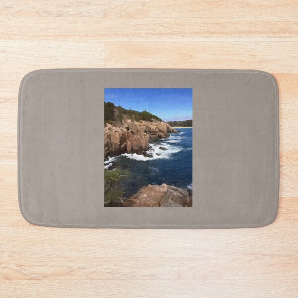 Item preview, Acadia National Park Otter Cliffs Oil Painting designed and sold by jjomally1.