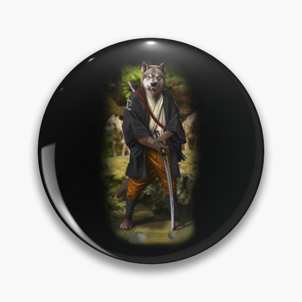 Item preview, Exclusive Hand Drawn Samurai Wolf | Samurai Collection Item-15 (Wolf) | by Rendigart Studio designed and sold by rendigart.