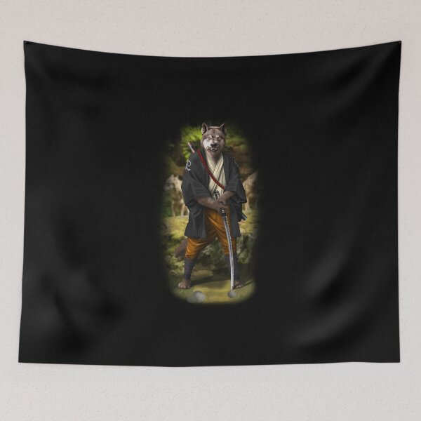 Item preview, Exclusive Hand Drawn Samurai Wolf | Samurai Collection Item-15 (Wolf) | by Rendigart Studio designed and sold by rendigart.