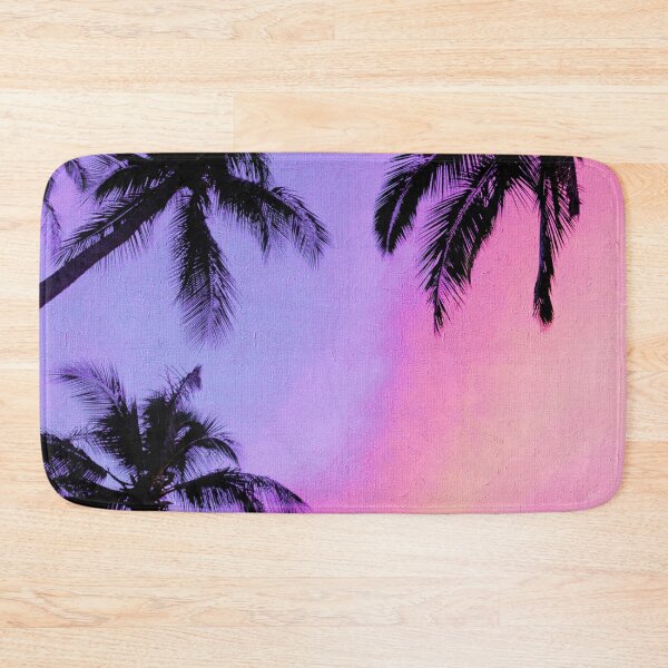 Item preview, Dreamy Pastel Sunset Sky With Palms, Pink And Purple Cotton Candy Clouds Sky, Pastel Floss Sky designed and sold by Paintcorner.