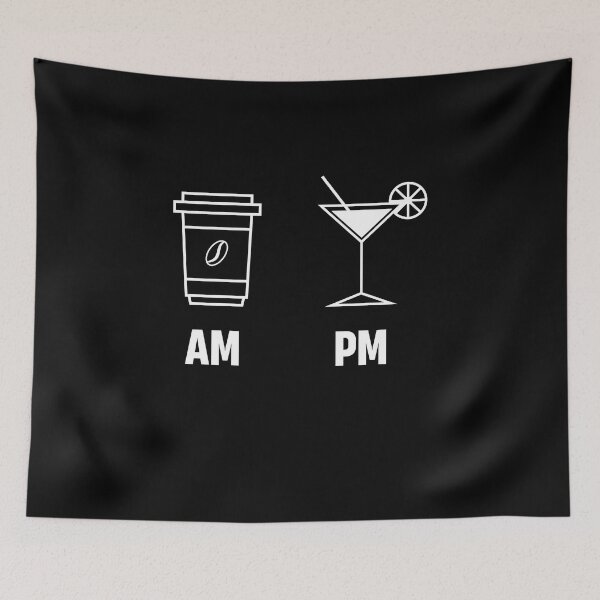 Item preview, AM Coffee PM Wine designed and sold by TheMattDesigns.